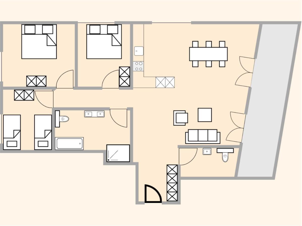 Exklusive 4.5 Zimmer Wohnung Fuer Familien Und Business Эшенц Экстерьер фото